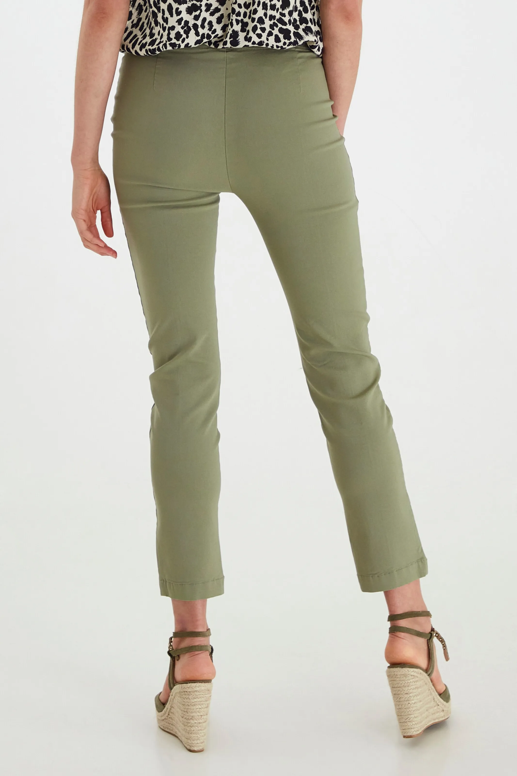 b.young Slimfit Hose in Oliv