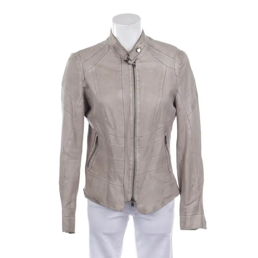 Lederjacke 40 Hellbraun