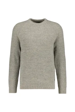 Melierter Strickpullover