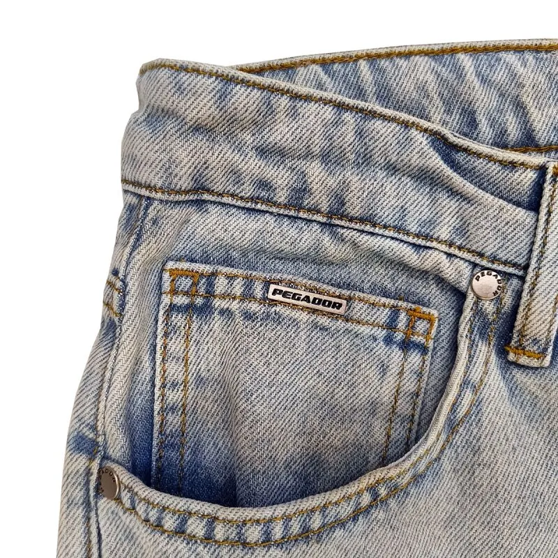 Pegador Herren Jeans Daule Baggy Workwear sand washed blue