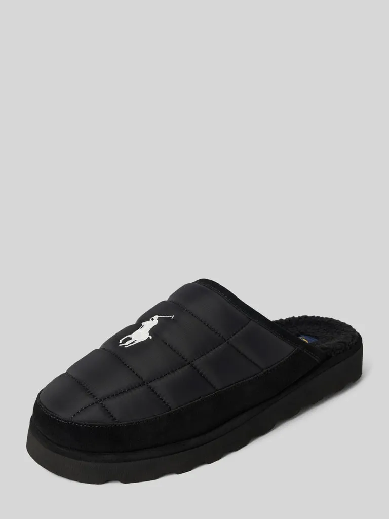 Polo Ralph Lauren Slides mit Logo-Stitching (black) online kaufen
