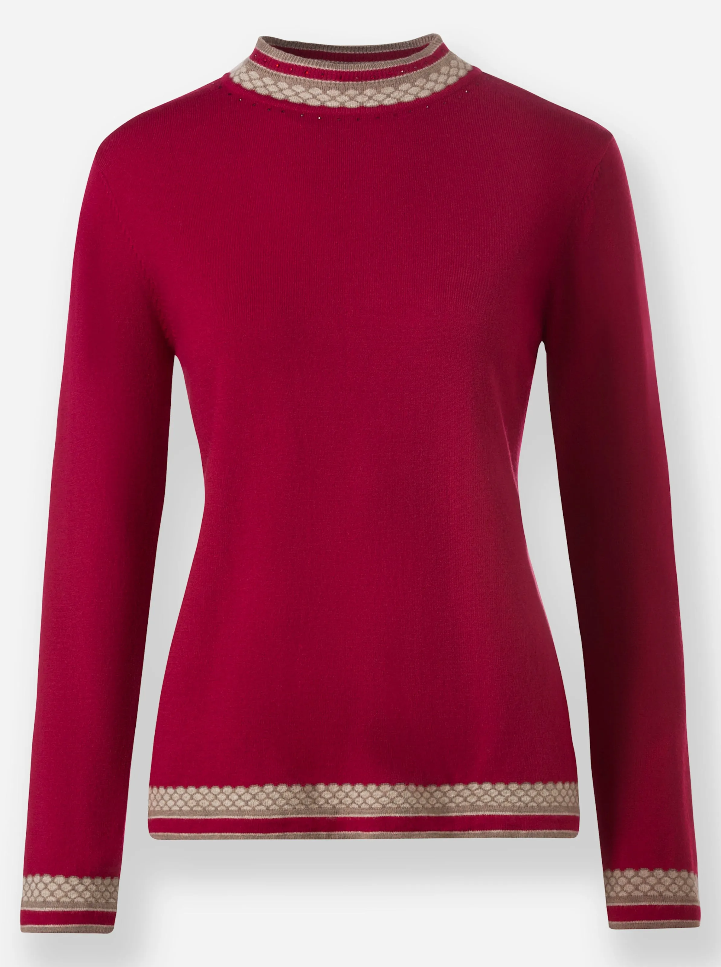 Pullover in kirsche