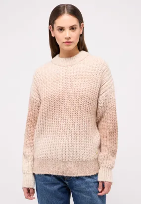 Strickpullover in dezenter Farbschattierung