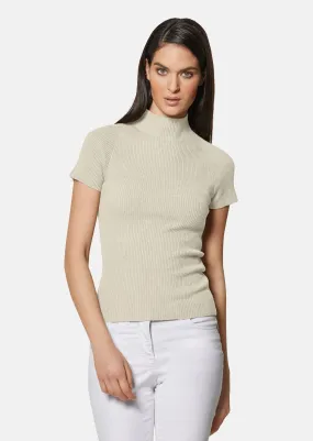 Strickpullover mit Kurzarm