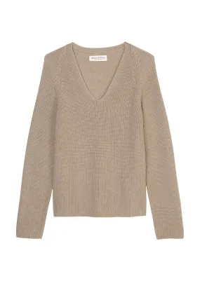 Strickpullover mit V-Ausschnitt
